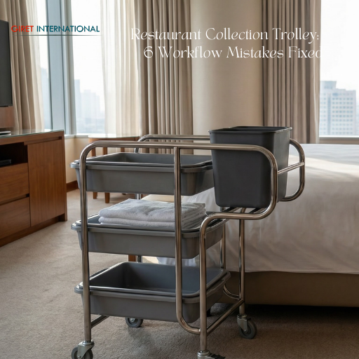 Restaurant Collection Trolley smooth movement dining service cart