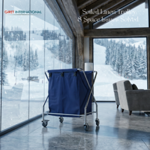 Soiled Linen Trolley stainless steel housekeeping equipment