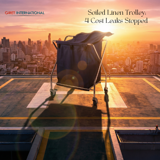 Soiled Linen Trolley professional hotel cleaning equipment