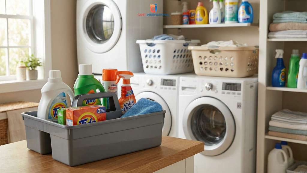 Caddy Basket Grey by Giret International bathroom and hotel organizer