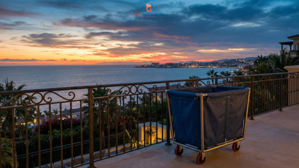 Heavy Duty Linen Trolley hospitality linen handling equipment