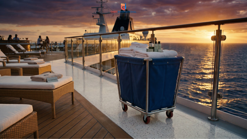 Heavy Duty Linen Trolley commercial cleaning linen cart