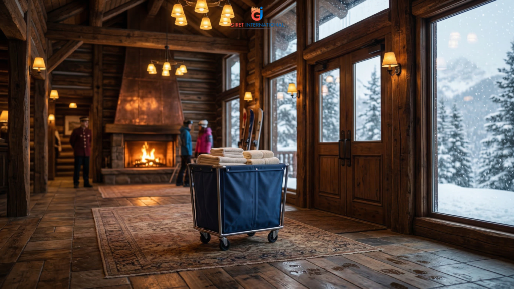 Heavy Duty Linen Trolley heavy load hotel linen management