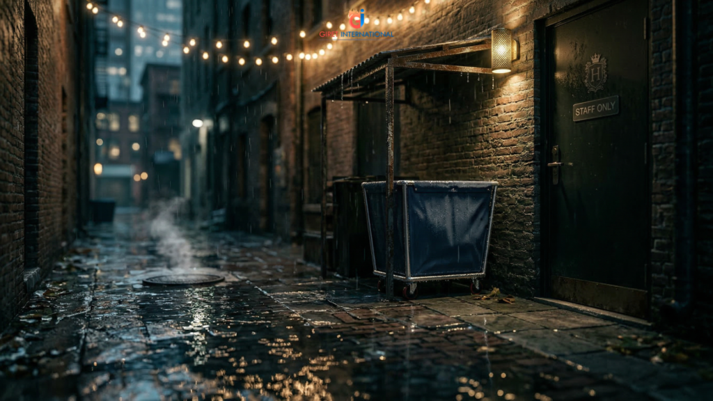 Heavy Duty Linen Trolley hotel laundry room transport trolley