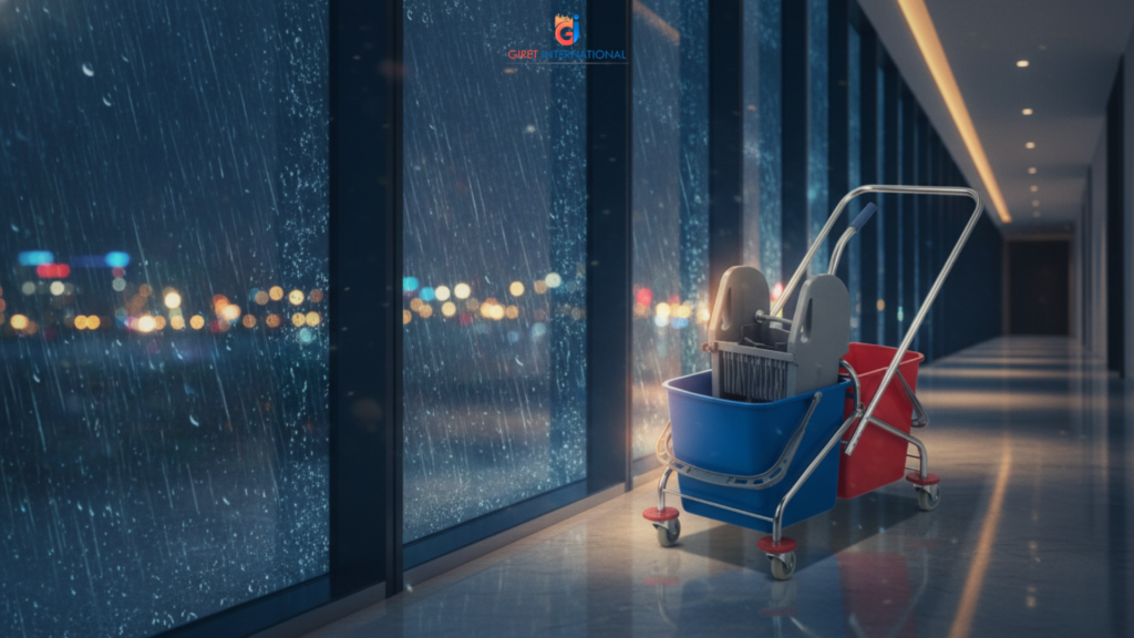 Wringer Trolley heavy duty mop bucket with centre press