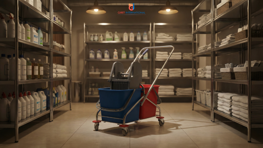 Wringer Trolley janitorial mop wringer bucket trolley