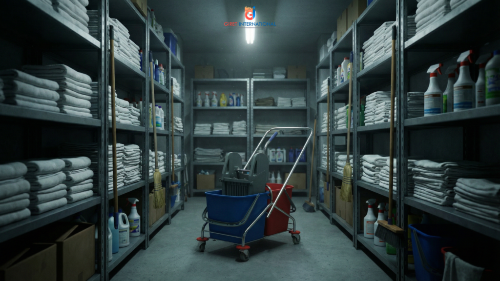 Hotel Wringer Trolley industrial housekeeping mop bucket