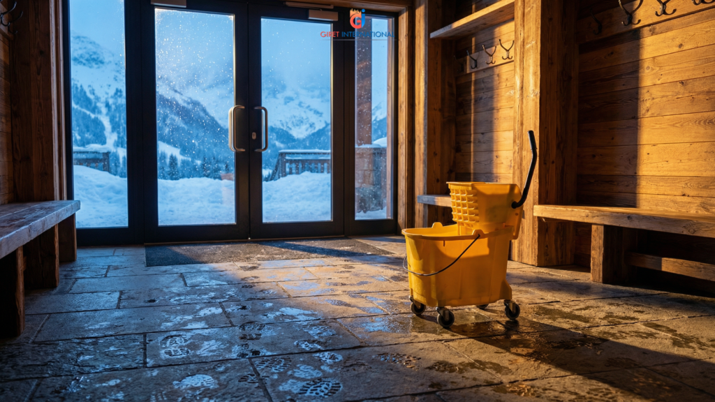 Wringer trolley for hotel heavy duty cleaning solution