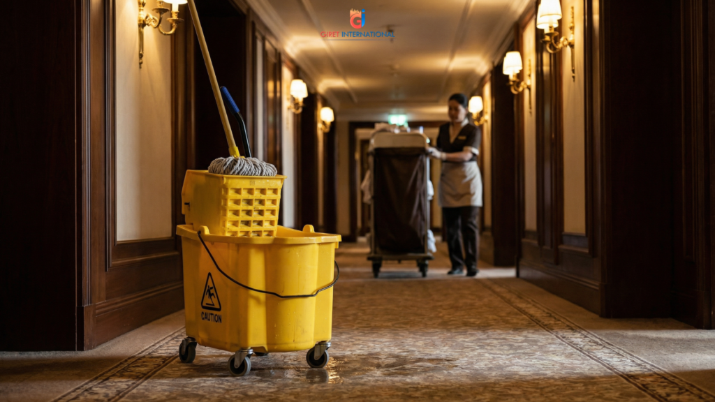 Wringer trolley single by Giret International for housekeeping