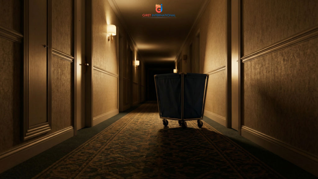 Heavy Duty Linen Trolley commercial housekeeping equipment