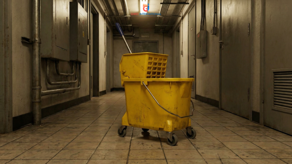 Wringer trolley single by Giret International for commercial use