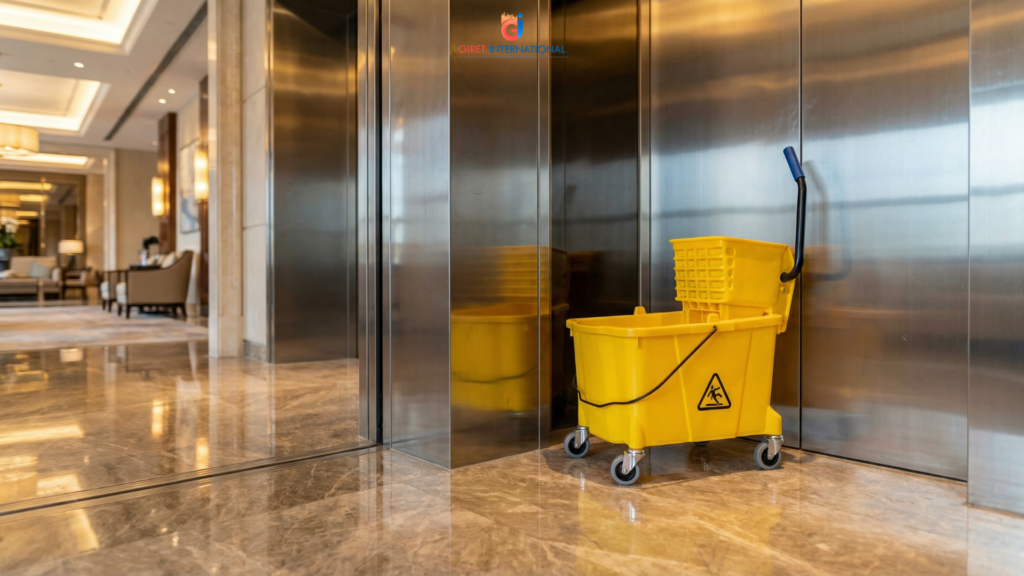 Wringer trolley single by Giret International cleaning solution