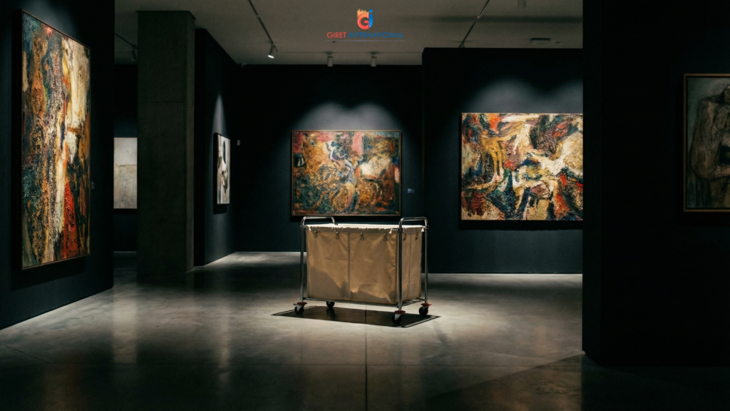 Soiled Linen Trolley Quadrate housekeeping use