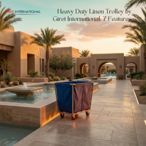 Heavy Duty Linen Trolley hotel and resort linen collection cart