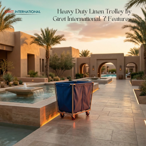 Heavy Duty Linen Trolley hotel and resort linen collection cart