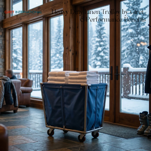 Heavy Duty Linen Trolley heavy capacity linen handling cart