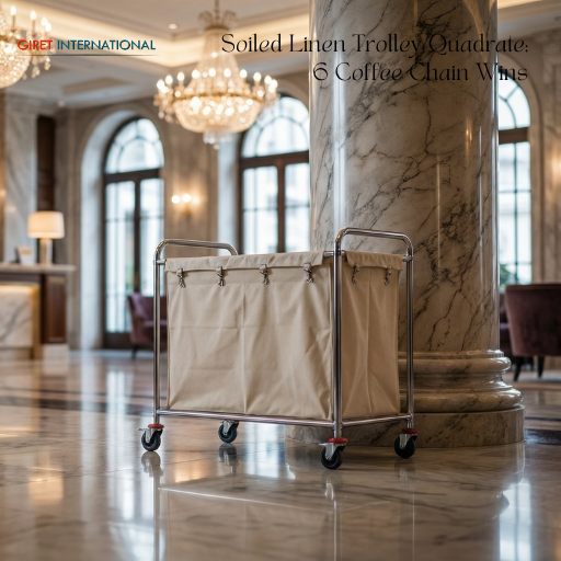 Soiled Linen Trolley Quadrate durable hotel cart