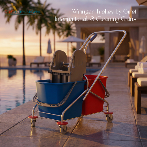 Wringer Trolley professional cleaning cart for hospitality
