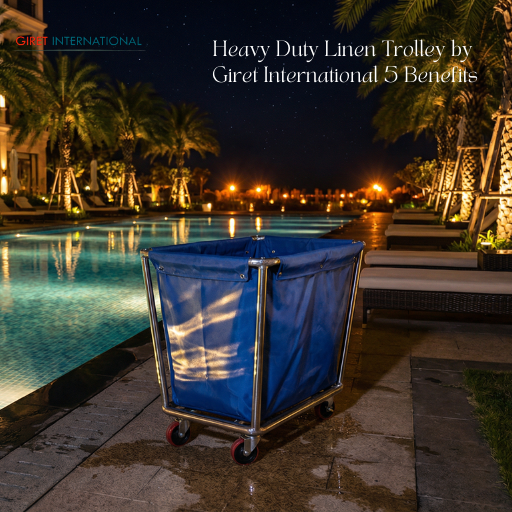 Heavy Duty Linen Trolley resort housekeeping linen cart
