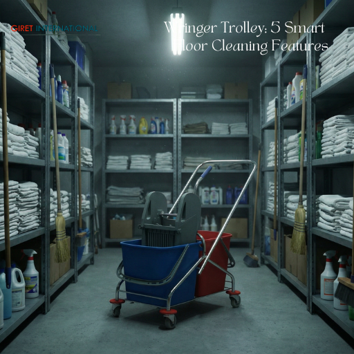 Wringer Trolley commercial mop bucket cleaning system