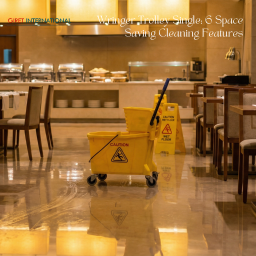 Wringer trolley single with 3 inch castor wheels mobility