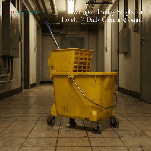 Wringer trolley single for efficient floor cleaning