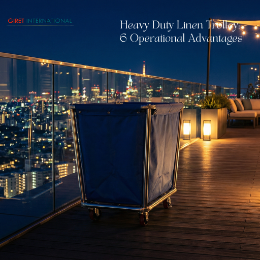 Heavy Duty Linen Trolley heavy load hotel laundry trolley