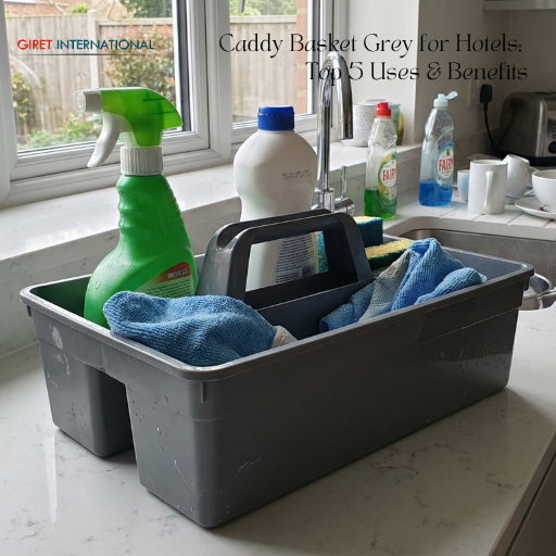 Caddy Basket Grey by Giret International versatile utility organizer