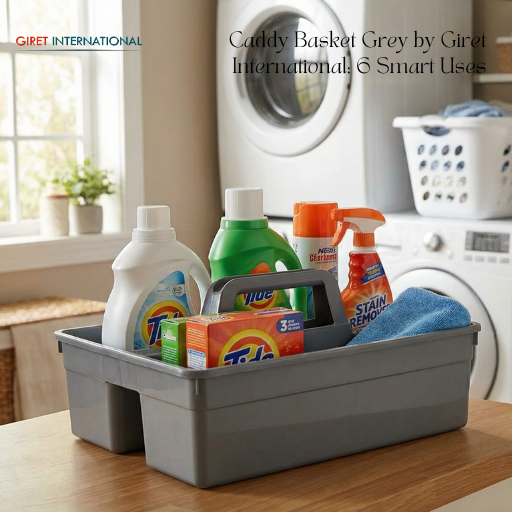 Caddy Basket Grey by Giret International high quality plastic caddy