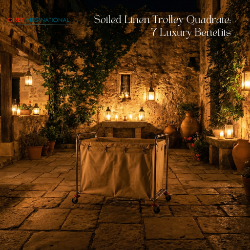 Soiled Linen Trolley Quadrate premium housekeeping trolley