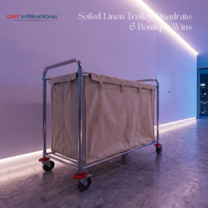 Soiled Linen Trolley Quadrate industrial hotel use