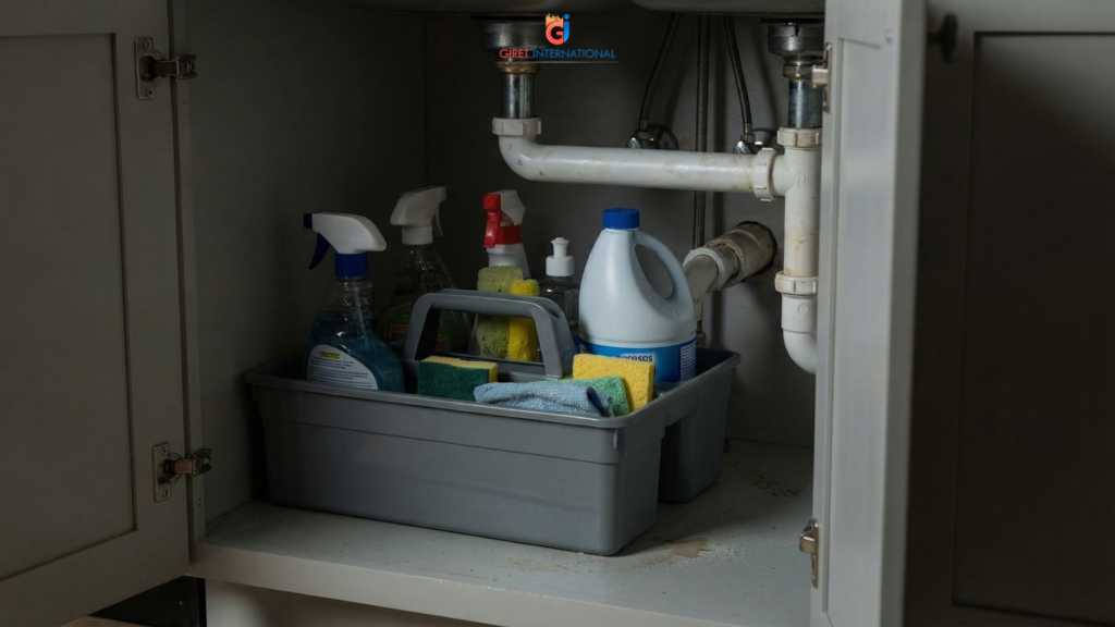 Caddy Basket Grey for hotels bathroom and room supply storage