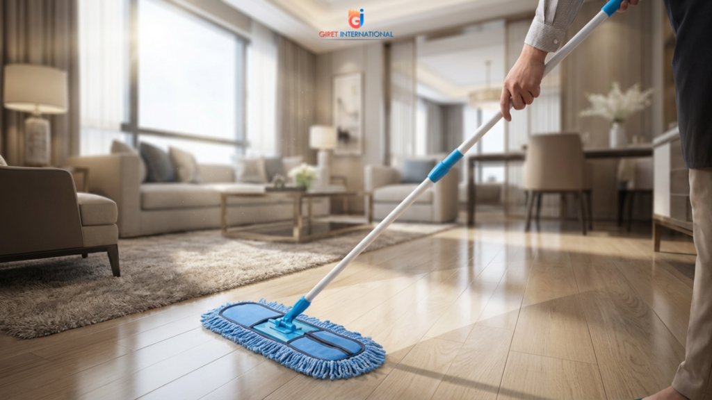 Dry Mop by Giret International durable microfiber cleaning tool