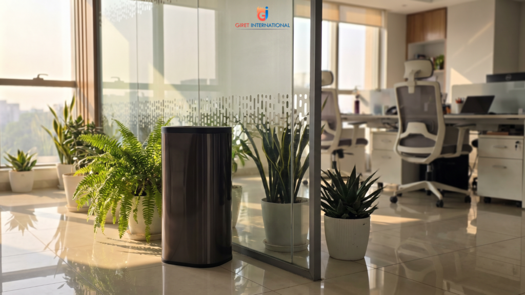 Dustbin for hotels compact size for easy room placement