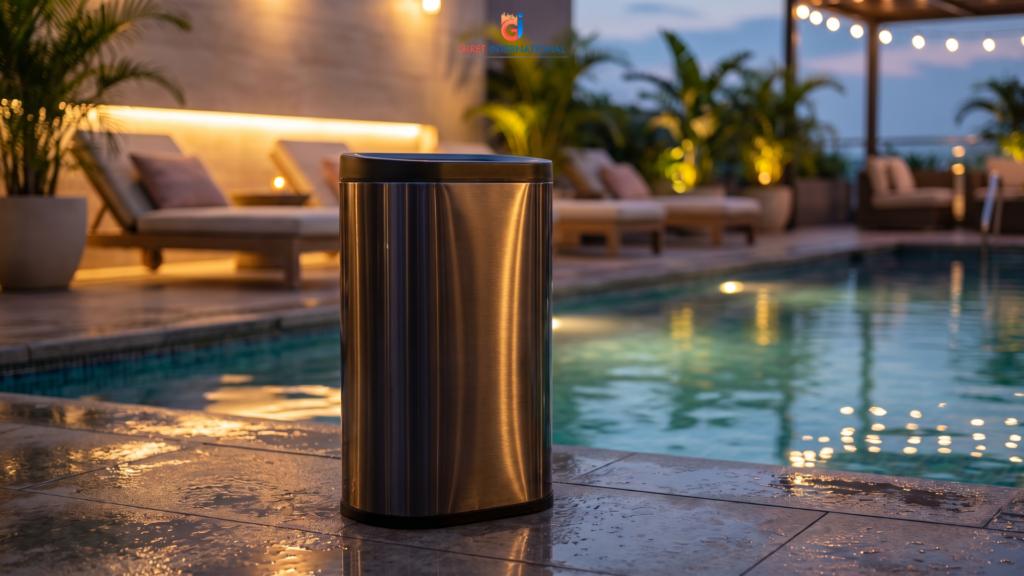 Dustbin by Giret International durable and hygienic waste disposal bin