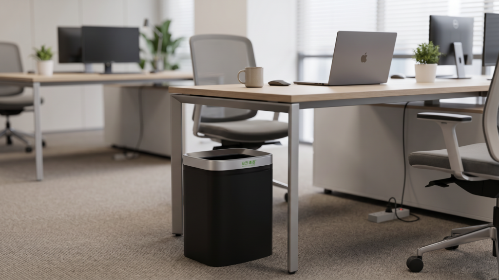 Dustbin by Giret International compact design for hotel room placement