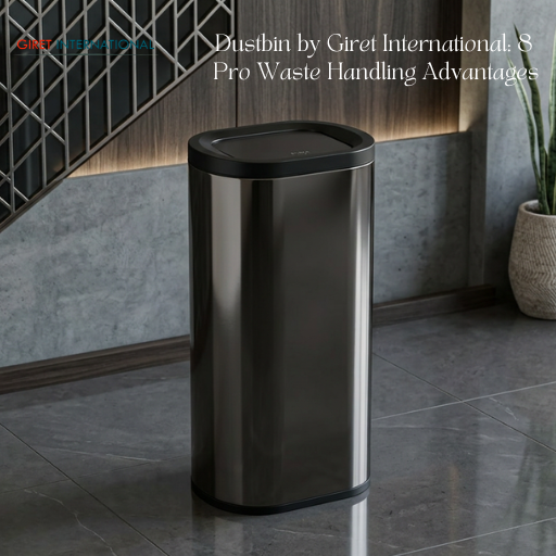 Dustbin by Giret International modern design for commercial cleaning spaces