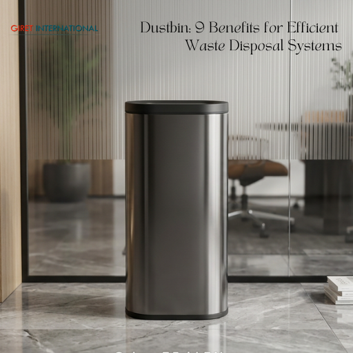 Dustbin by Giret International durable and hygienic waste disposal bin