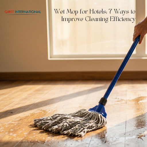 Wet Mop for hotels easy wringing system for quick cleaning