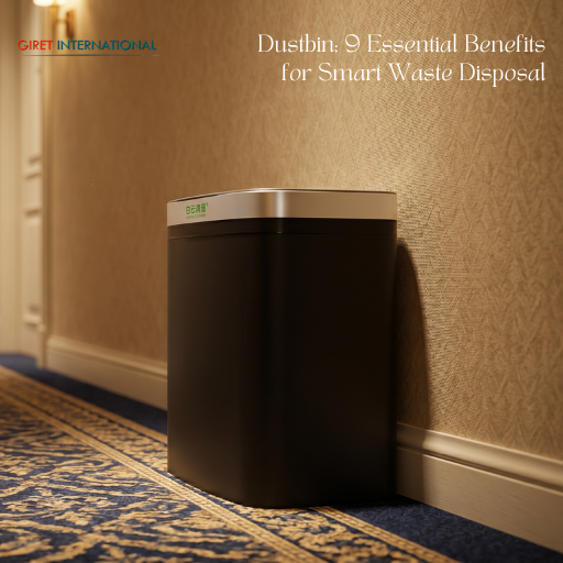 Dustbin by Giret International odor control waste bin for hospitality use