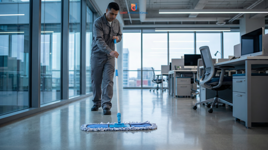 Dry Mop for hotels lightweight cleaning mop system