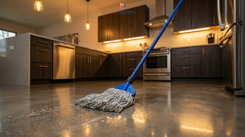 Wet Mop for hotels deep cleaning tiles in hotel bathrooms