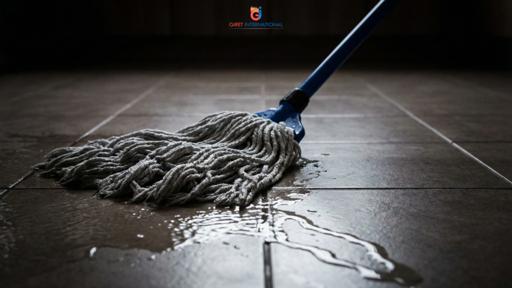 Wet Mop for hotels ensuring hygienic lobby floor maintenance