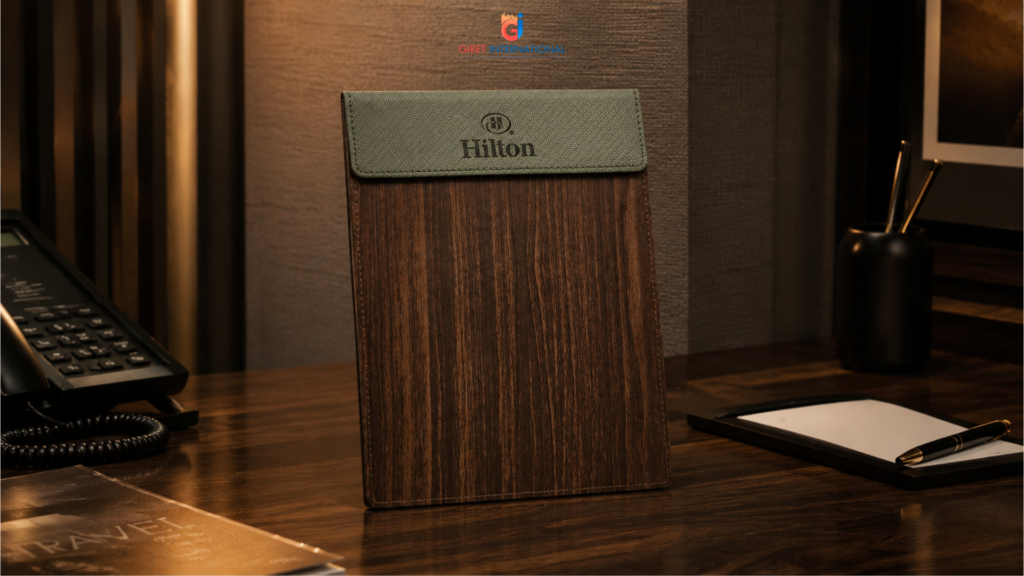 premium leatherette accessories by giret international for hotels