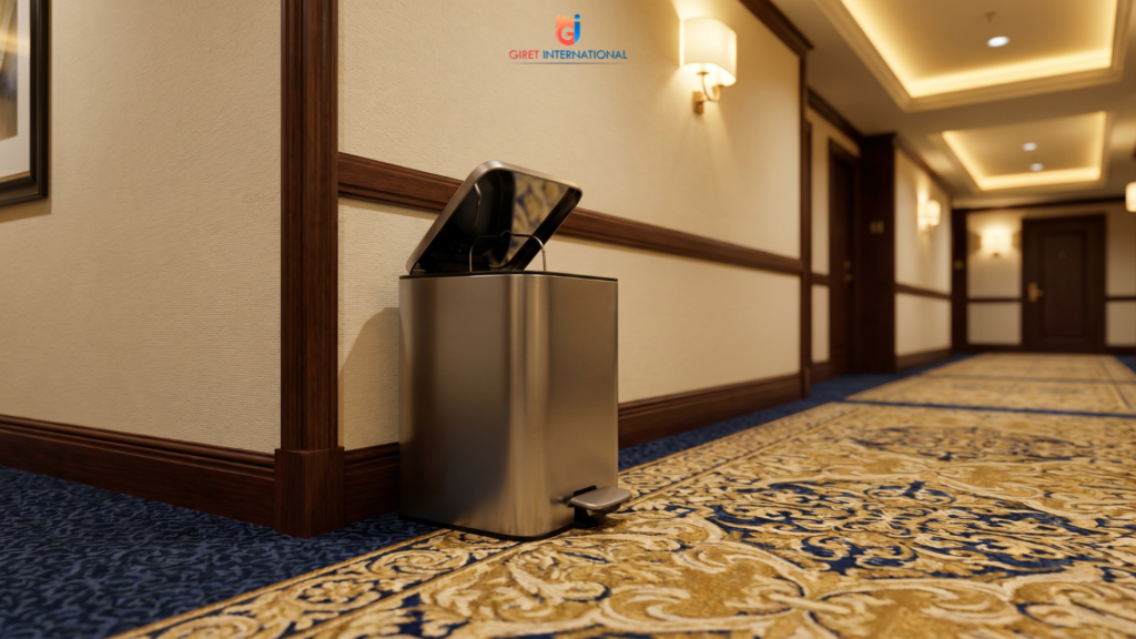 dustbin by giret international for modern hygiene and waste management