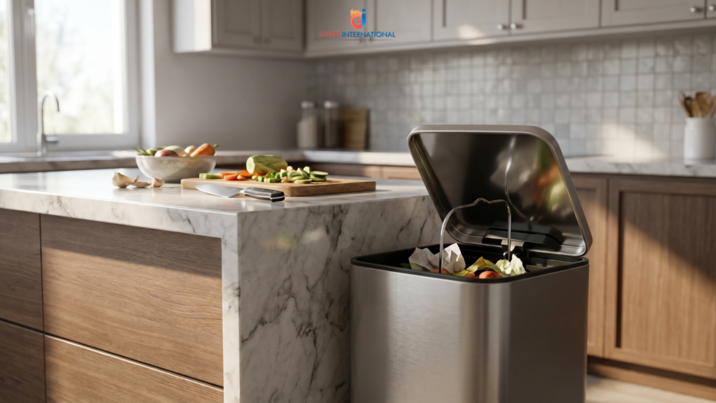 modern dustbin for efficient waste disposal and clean environment