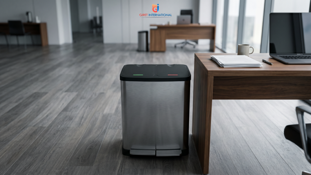 premium dustbin by giret international with odor control system
