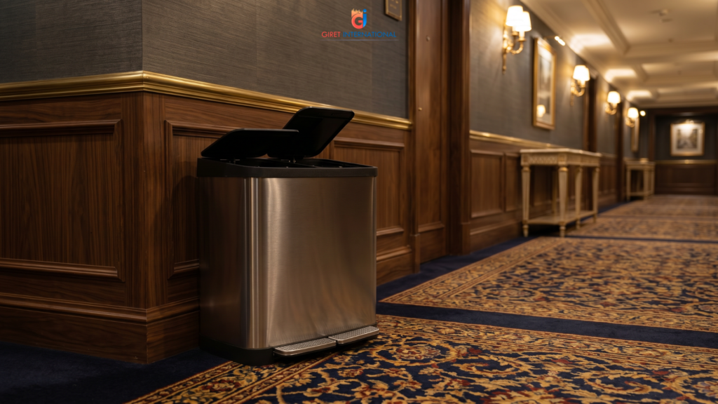 dustbin by giret international for modern hygienic waste management