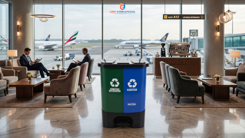 modern dustbin for hotels with efficient waste disposal design