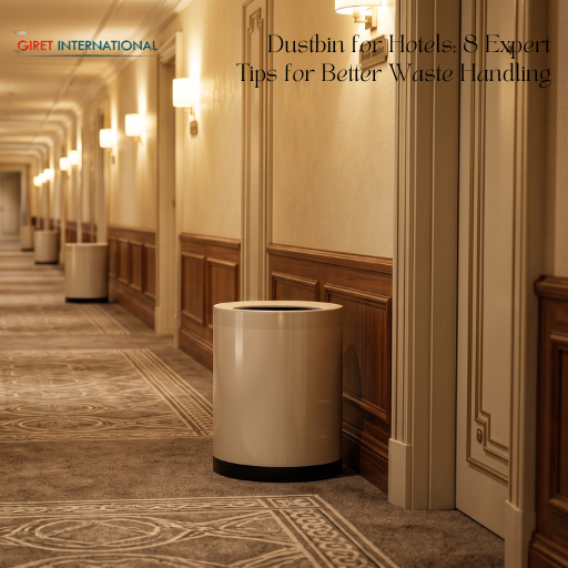 High-performance dustbin by Giret International for hotels and businesses